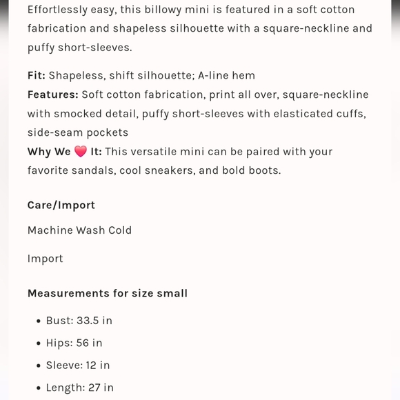 Free People Mila Printed Mini dress size Xsmall‎ NWT - Picture 5 of 7